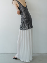 summer sale / sparkle contrast dress