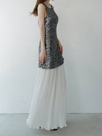 summer sale / sparkle contrast dress