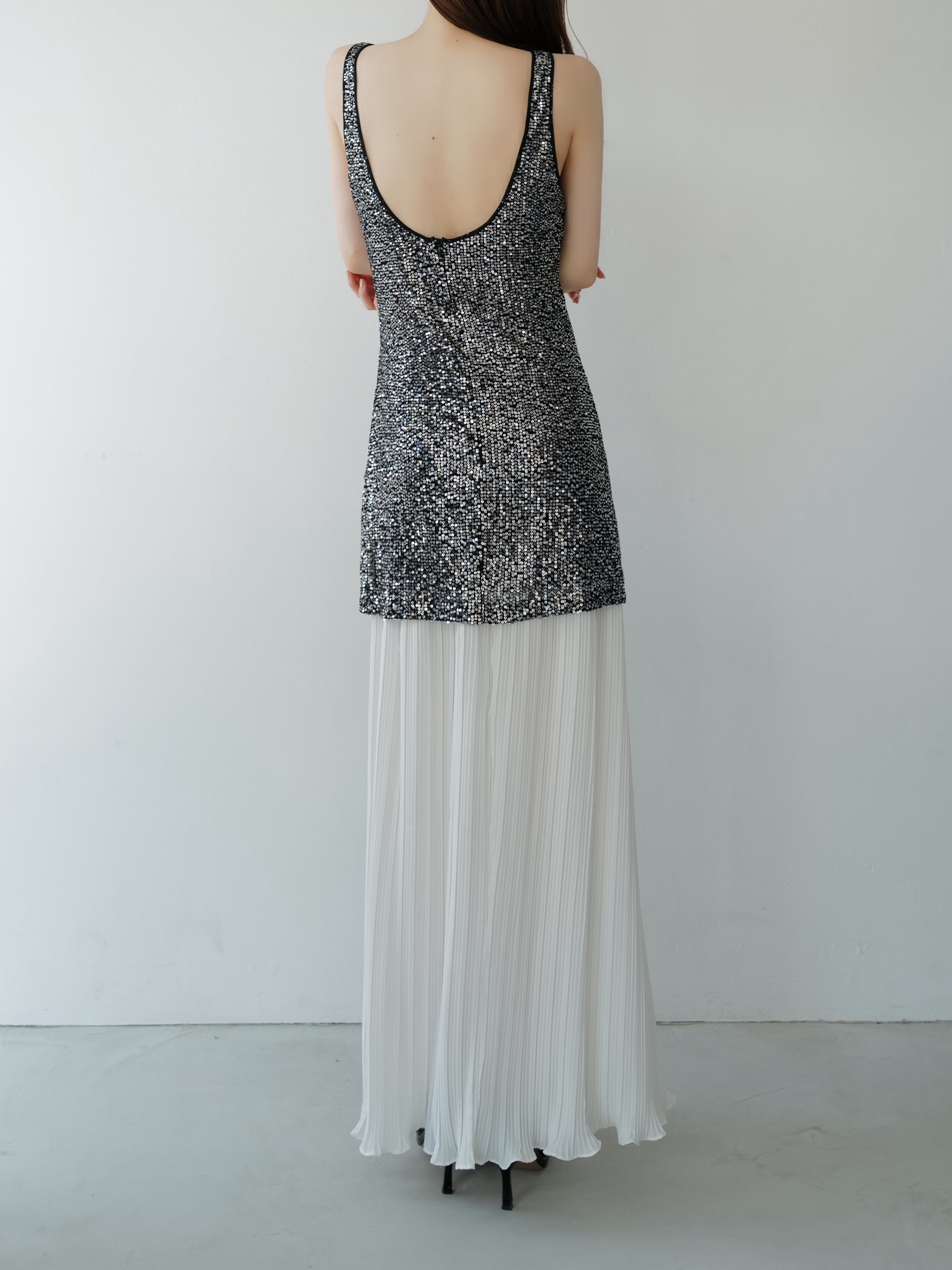 summer sale / sparkle contrast dress