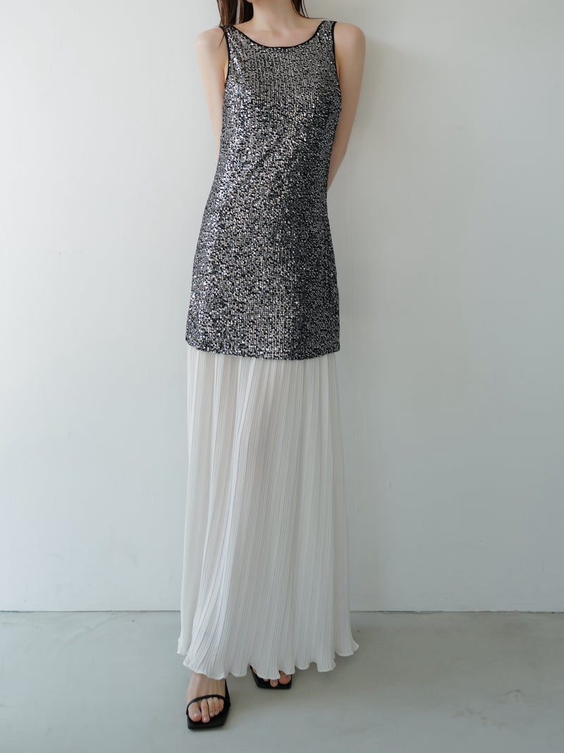 sparkle contrast dress