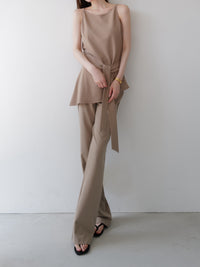 sample sale / long tie flare top