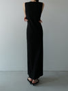 bellows sleeveless dress