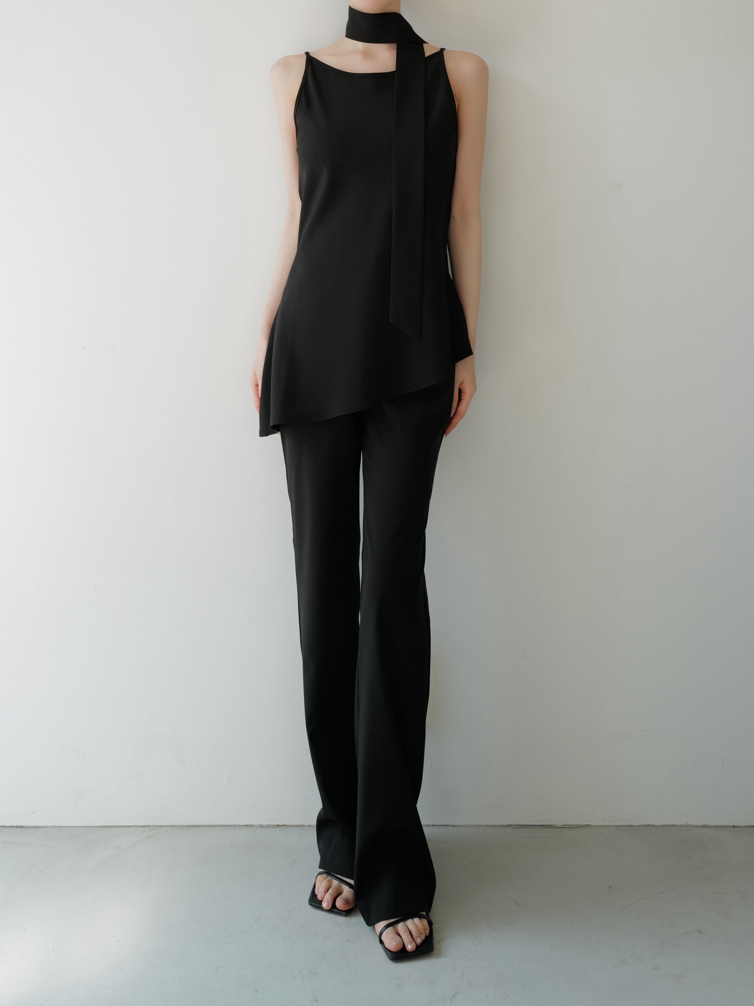 sample sale / long tie flare top