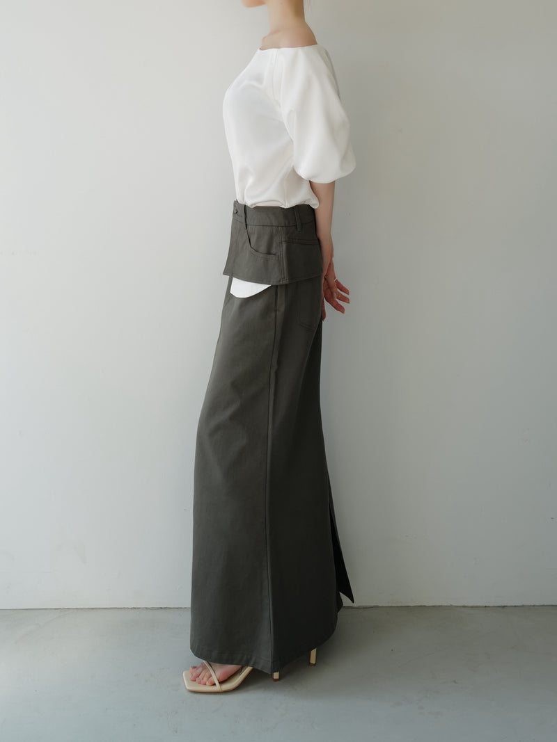 layered-like long skirt
