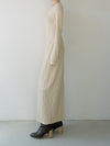 wavy tile pattern long sleeve dress
