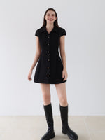 button up chic mini dress