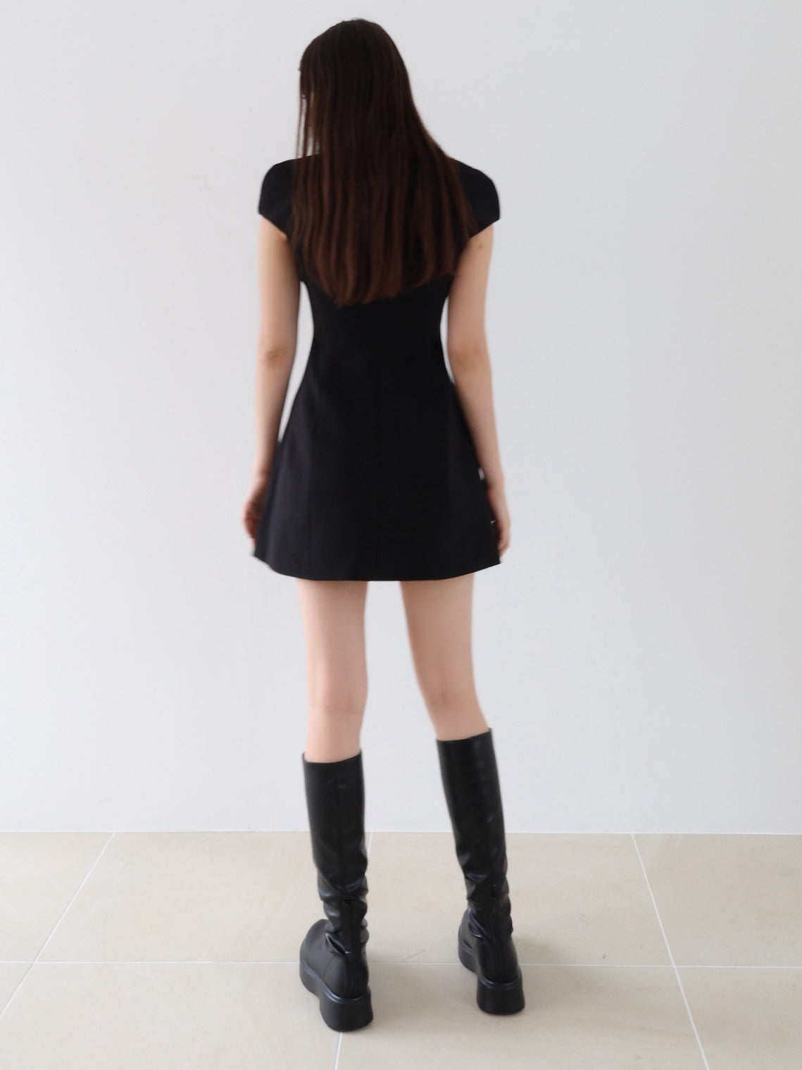 button up chic mini dress