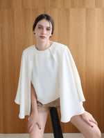 cascade layered-like blouse