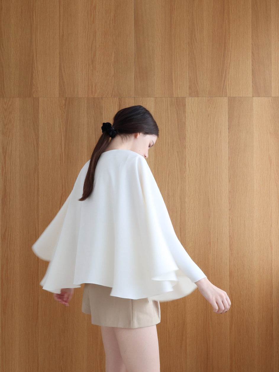 cascade layered-like blouse