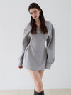 sweat hourglass v neck dress
