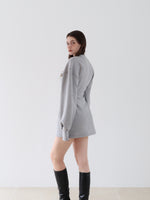 sweat hourglass v neck dress