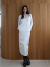 darted luster dress
