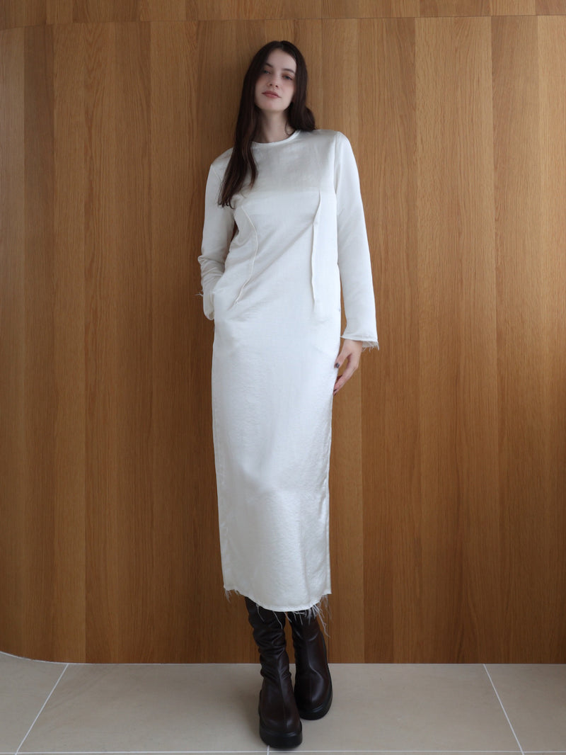 darted luster dress