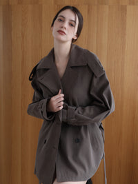 moca classic short trench coat
