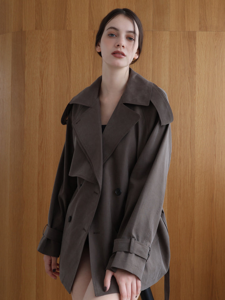 ジャケット・アウター maison celon mulch trench coat dress mulch trench coat dress – célon