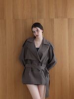 moca classic short trench coat