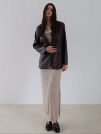 velour asymmetry drape cami dress