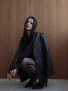 vegan leather single jacket