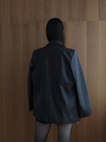 vegan leather single jacket