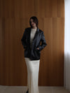 vegan leather single jacket