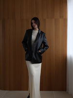 vegan leather single jacket