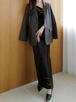 vegan leather single jacket
