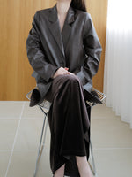 vegan leather single jacket