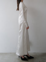 darted luster dress