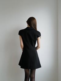 button up chic mini dress