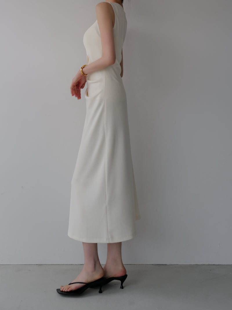 volume drape tank dress
