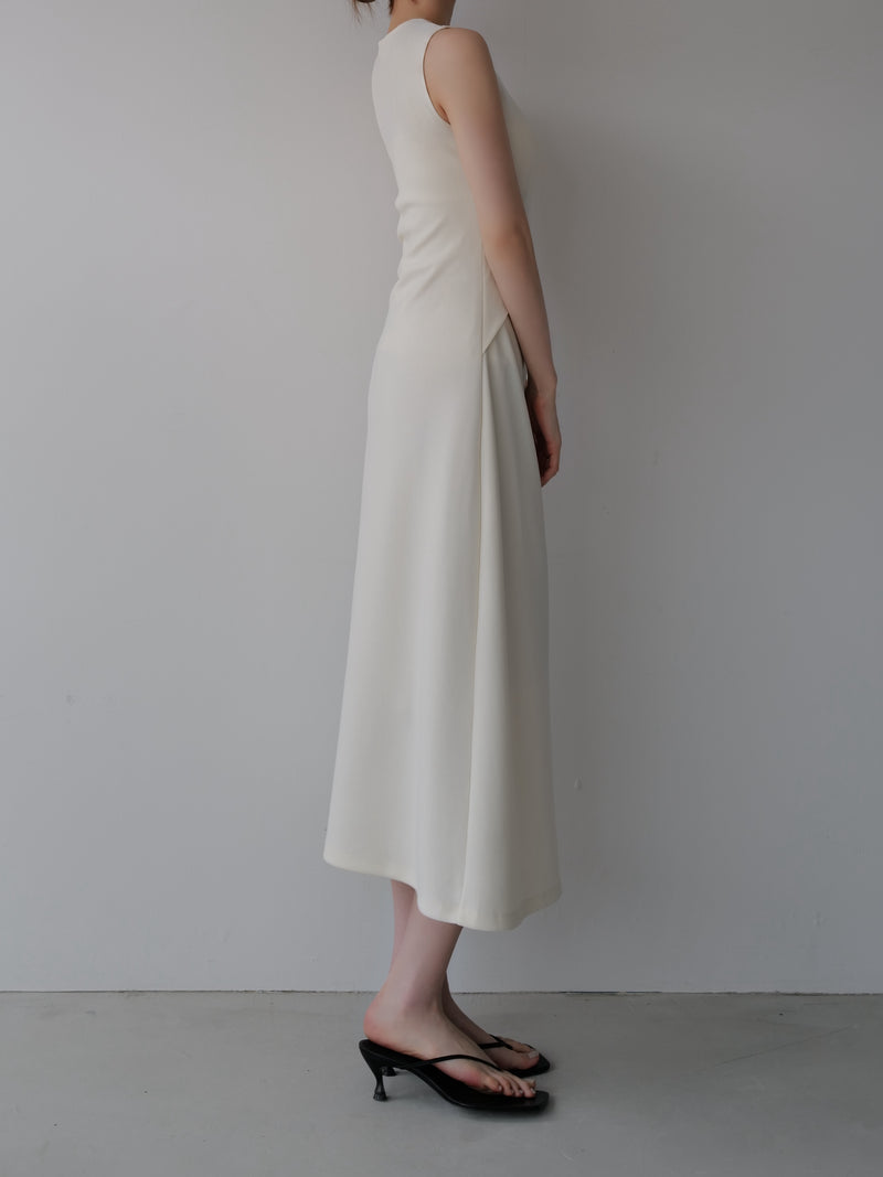volume drape tank dress