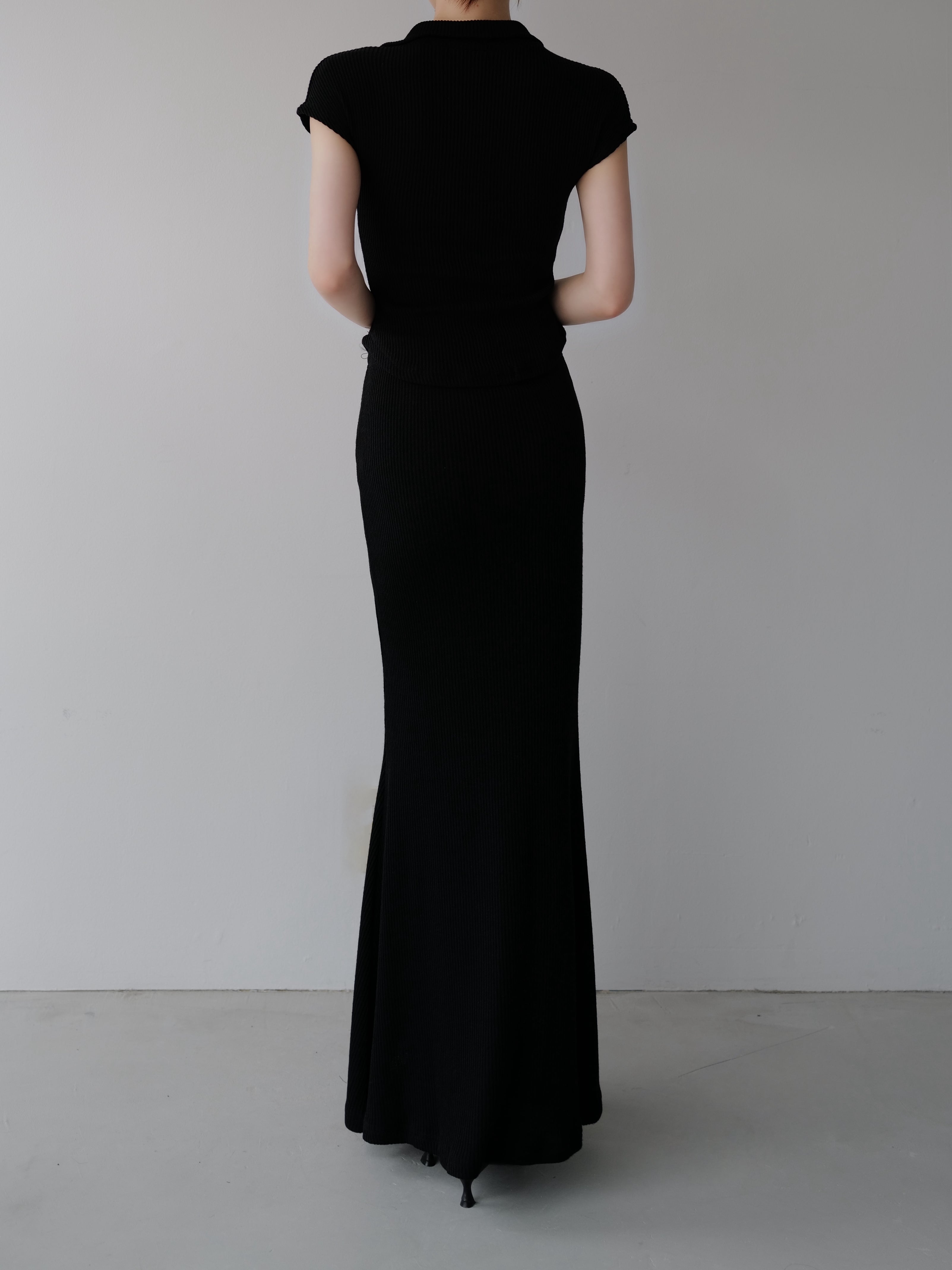 silhouette rib knit set – célon