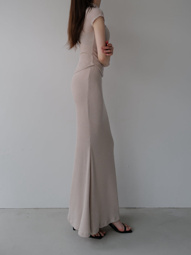 silhouette rib knit set