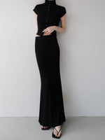silhouette rib knit set