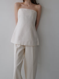 minimal strapless bustier