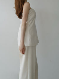 minimal strapless bustier