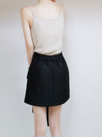 twill mini skirt