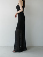 openwork halter dress