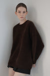 round neck raccoon knit