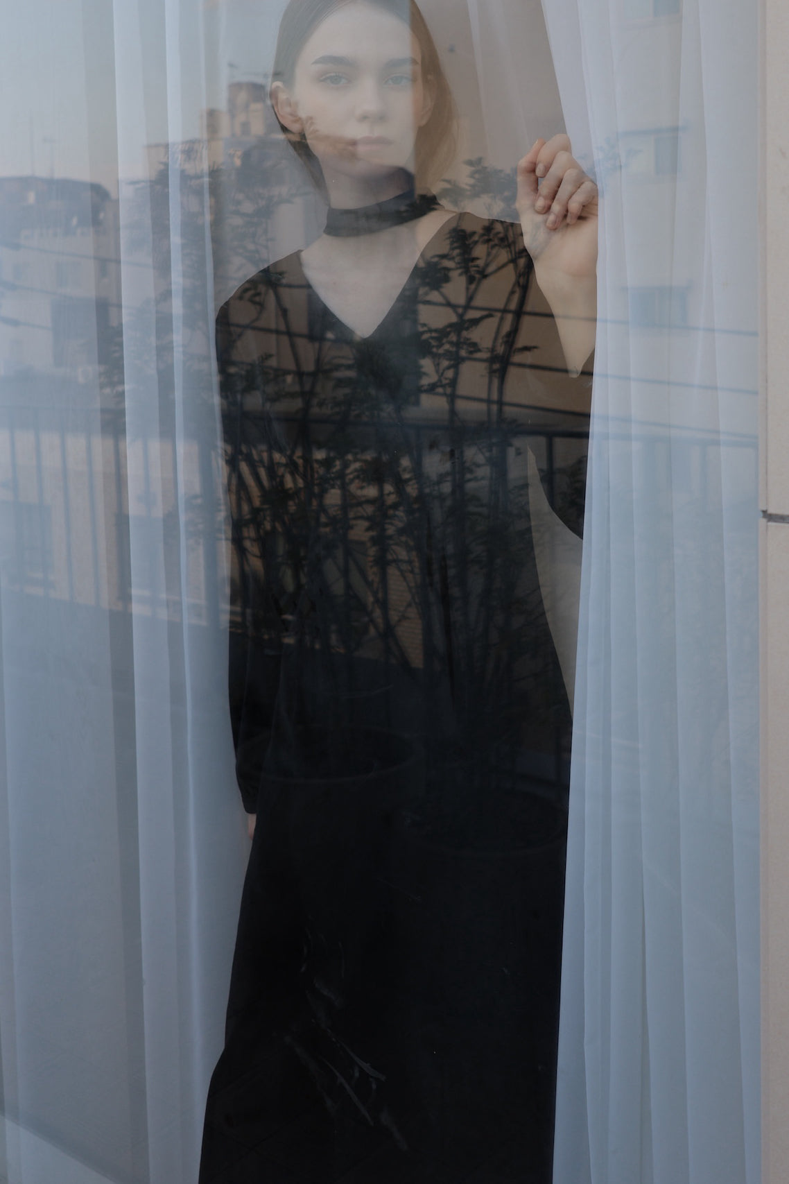 velour tie flare dress