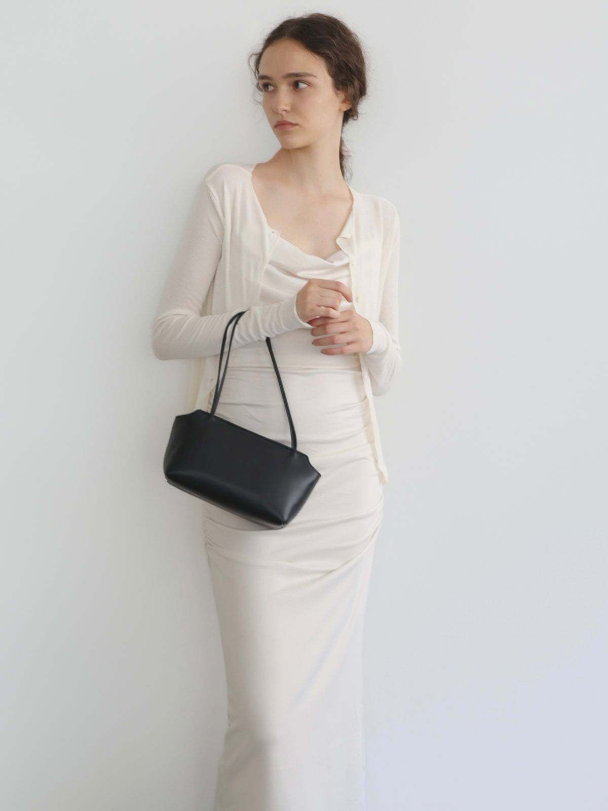 leather thin strap bag