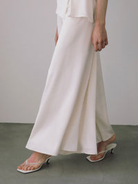 pleated flare pants