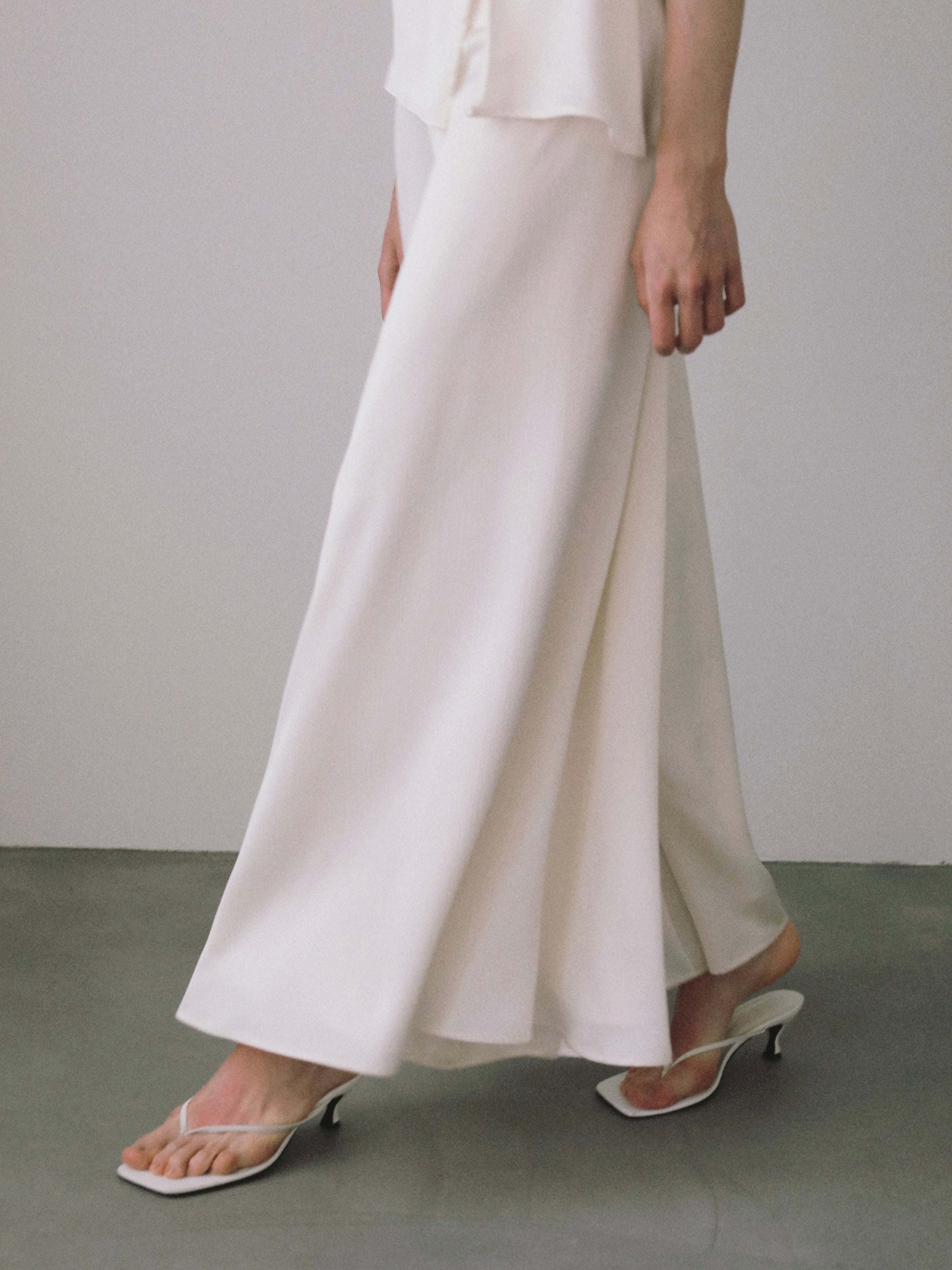 pleated flare pants