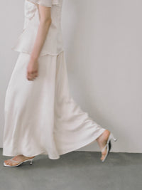 pleated flare pants