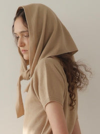 wool soft knit scarf