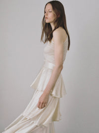 one shoulder drape top