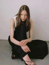 fluid drape neck top