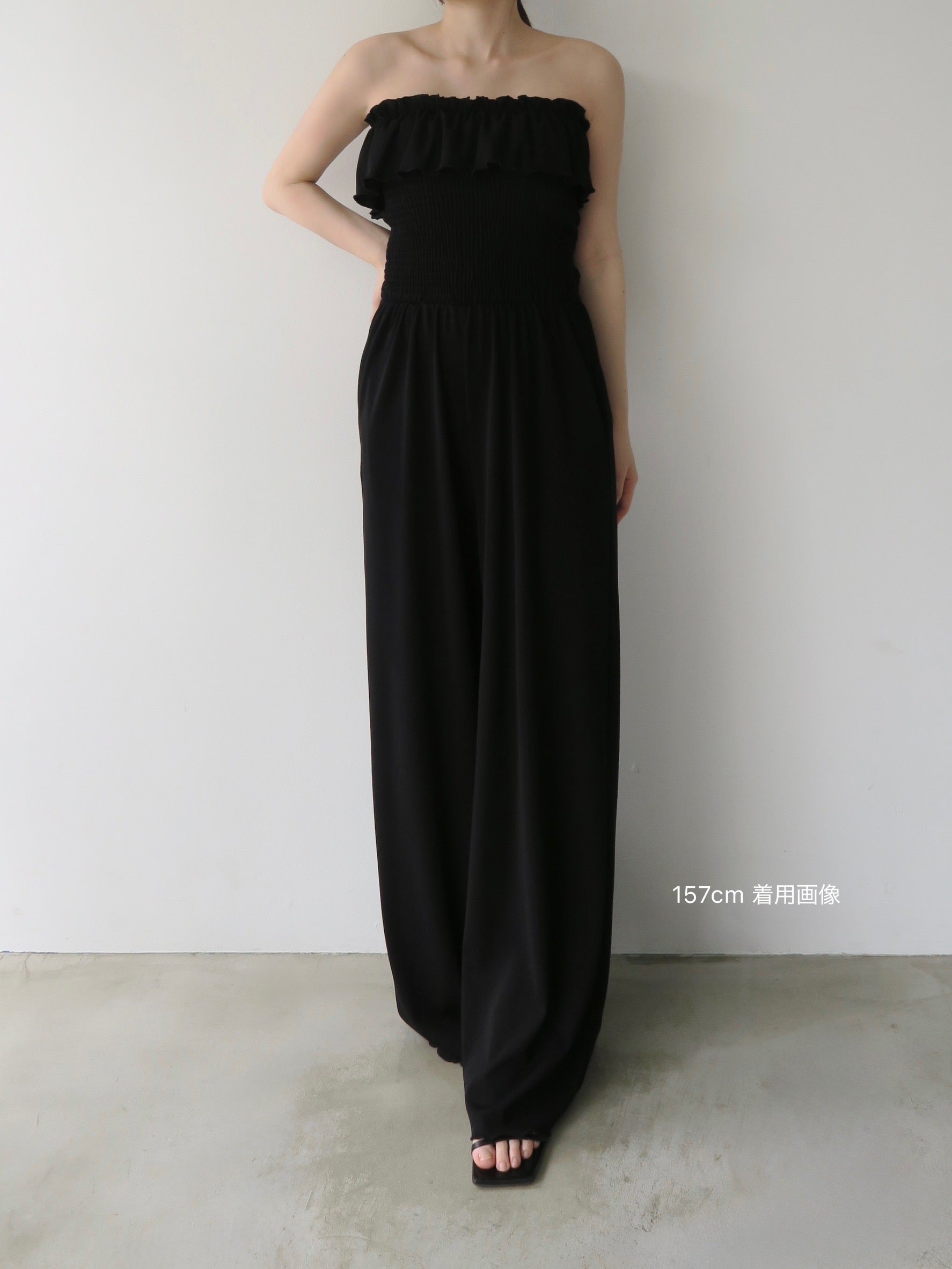 frill maxi jumpsuit