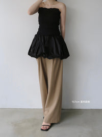 volume flare mini dress