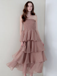 frilly tiered dress
